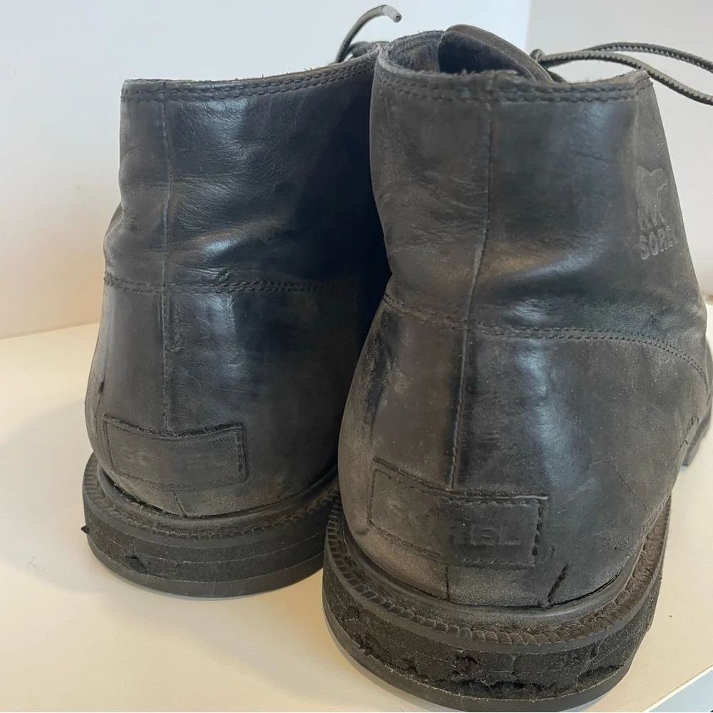 Sorel Madson Chukka Waterproof Boots Black Mens Size 14 Some‎ Wear Please Read